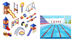Aires de jeux et piscines